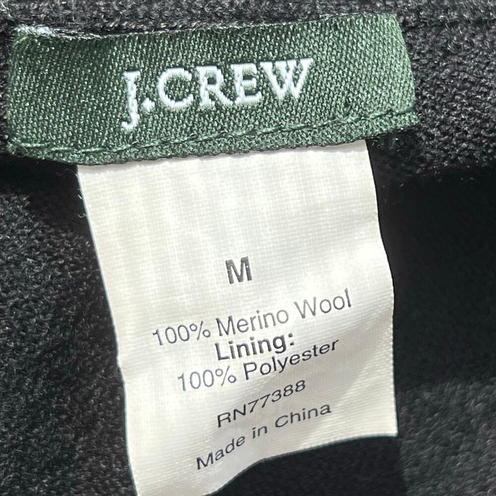 J. Crew Black sequin cardigan sweater preppy work wear office academia wool - Picture 7 of 7